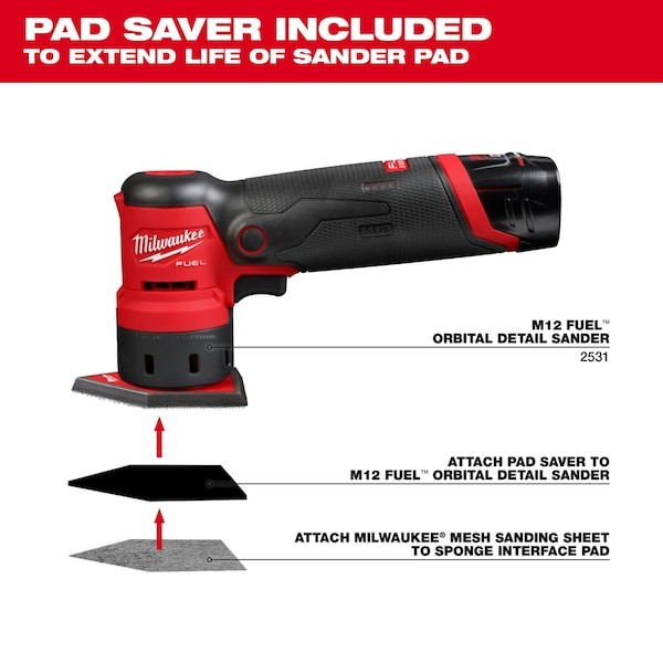 Milwaukee Tool 48-80-5406 Assorted 80, 120 & 180 Grit Mesh Sanding Sheets For