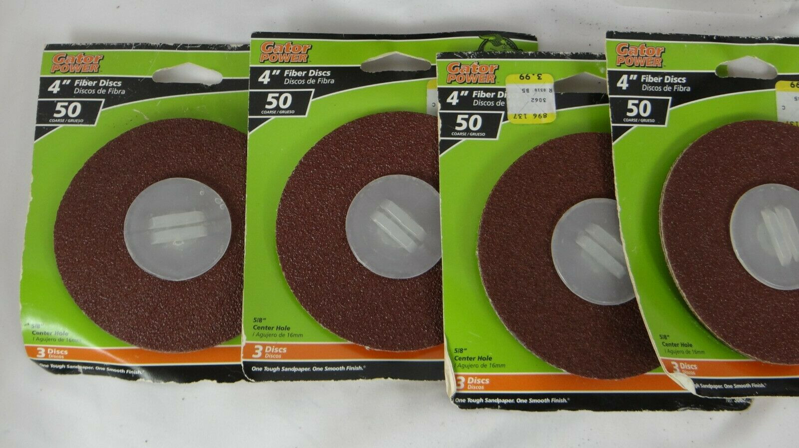 LOT 7 Gator Fiber Discs 4″ 4.5″ 7″ Angle Grinders Sanding 3062 3072 3082 3083