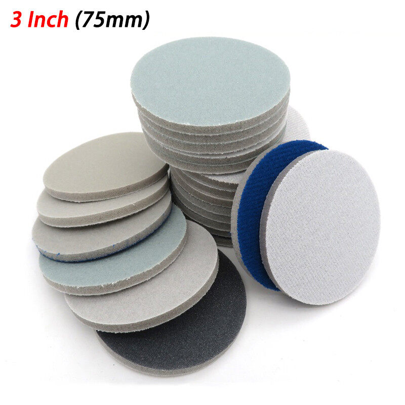 1″ – 6″ Sponge Sanding Discs 300 – 3000 Grit Hook & Loop Wet and Dry Sandpaper