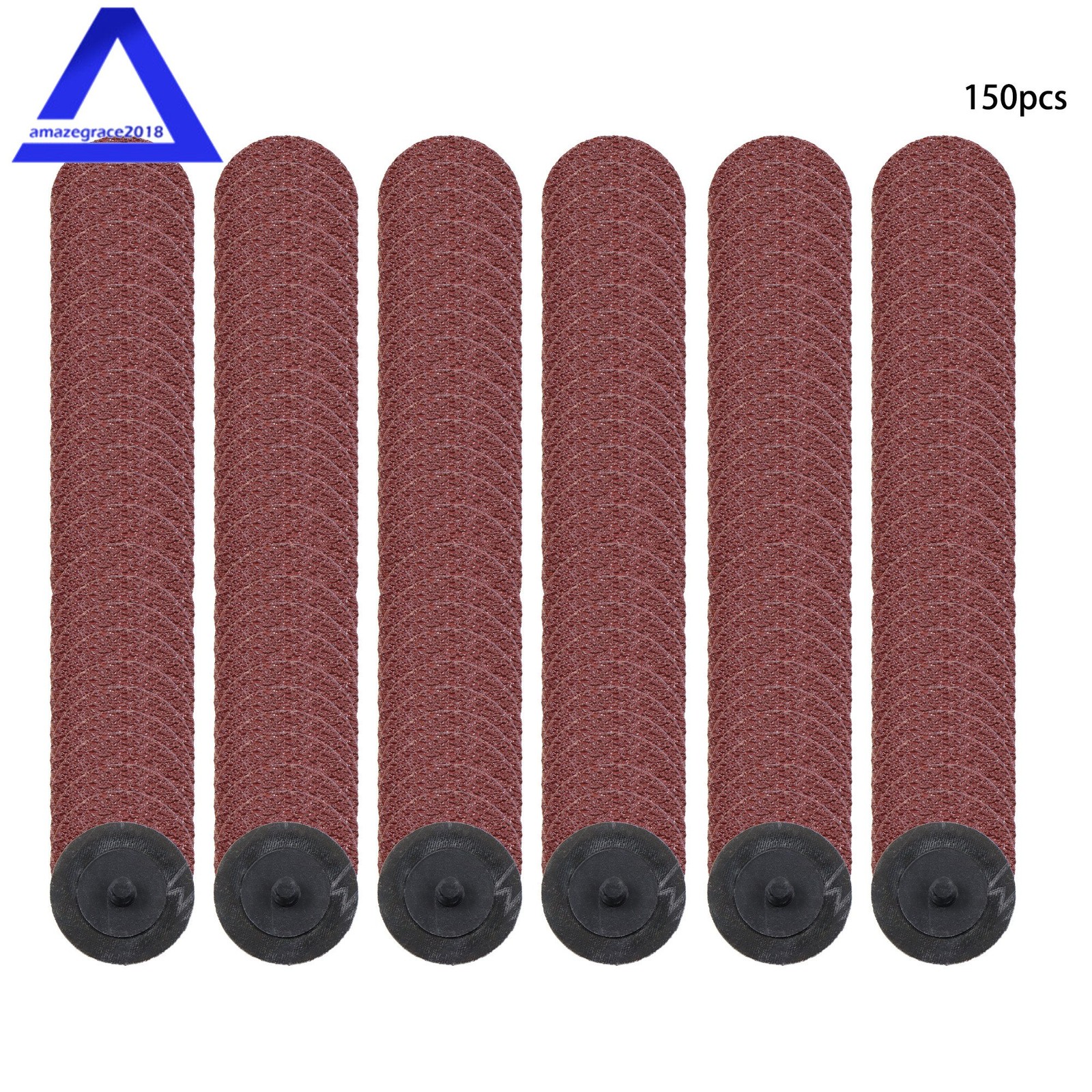 150 PCS 2 Inch Sanding Discs 36 Grit Twist lock Discs Die Grinder for Surface