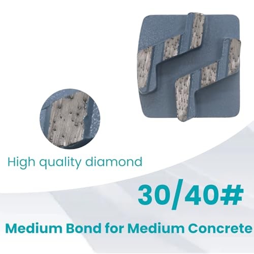 Diamond Grinding Shoes, Redi-Lock Concrete Medium bond Coarse 30.0 30/40M