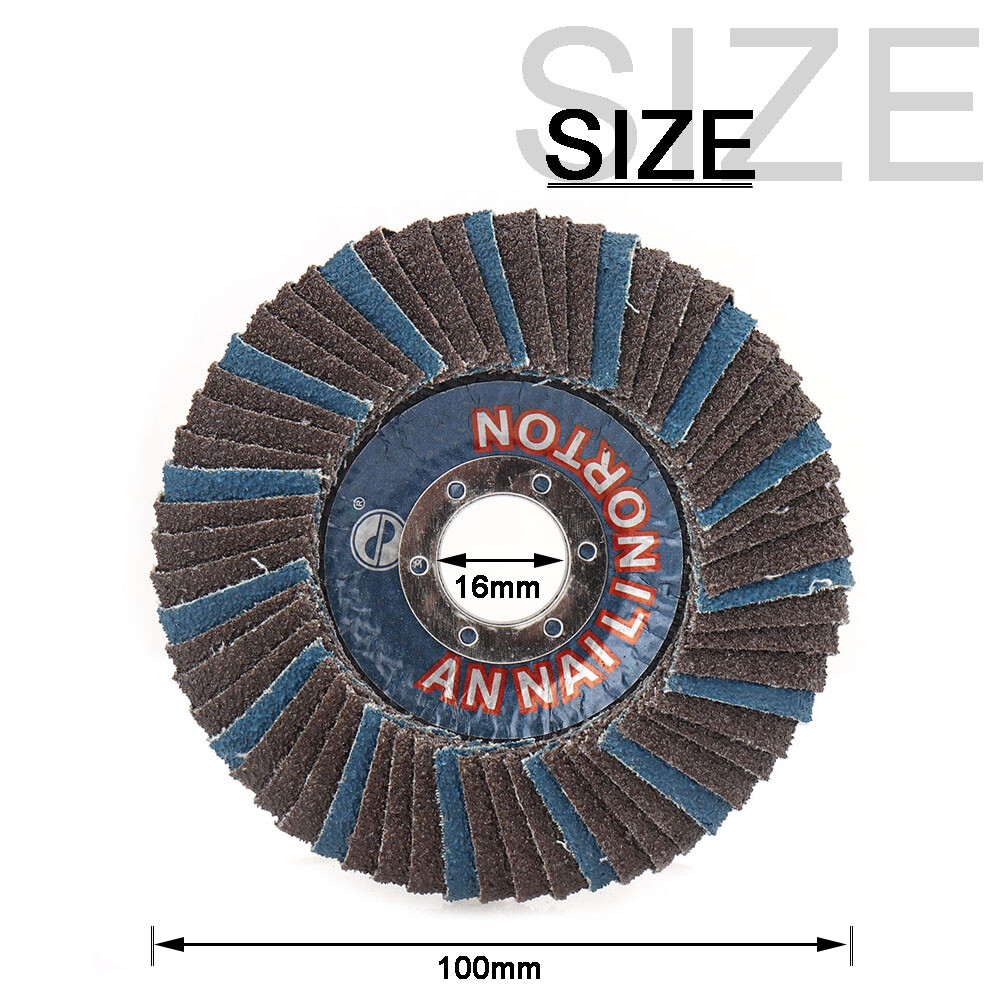 100/115/125mm Sanding Flap Disc Grinding Wheel U-shaped for Angle Grinder 60Grit