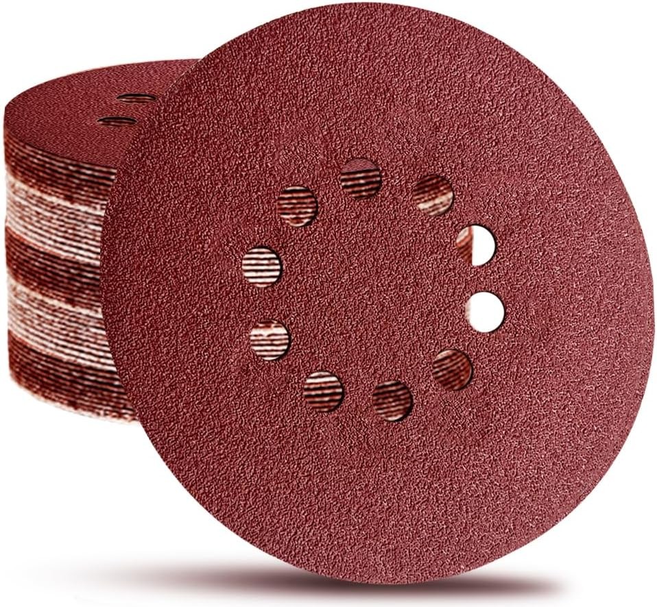 9 Inch 10 Hole Sanding Discs for Drywall Sander – 13 Pack of 240 Grits Drywall