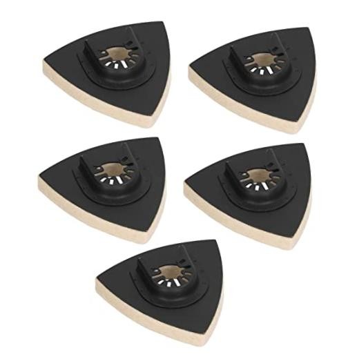 5PCS Triangular Wool Polishing Pad 3.1 Inch Felt Polishing Pads with Alloy