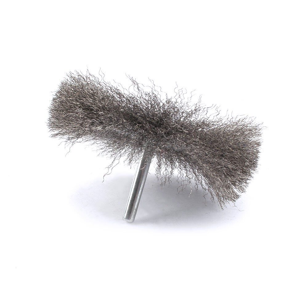 4Pc 2-4″ Crimped Stainless Steel Wire Brush Wheel Set For Polishing Rotary Tools