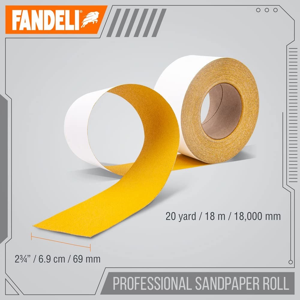 Economical 80 Grit Self-Adhesive Sanding Roll for Effortless Wood Refinishing