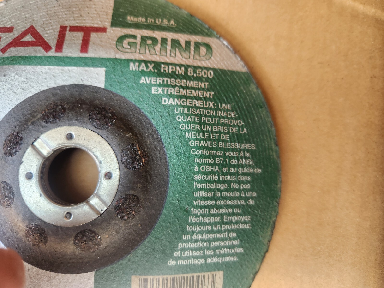 15 Sait GRINDING DISK 7″ x 1/4″ x 5/8-11 CONCRETE MASONRY C24N 20087 Type 27