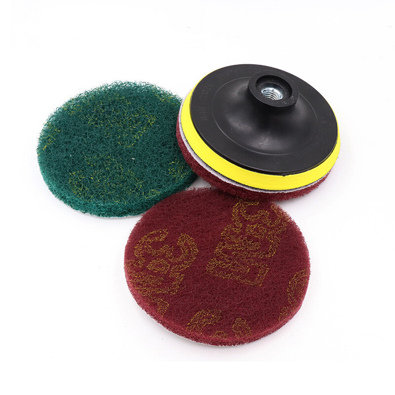 4 Inch 100mm Round Polishing Wheel Scouring Pads Grinding Disk Sanding Discs