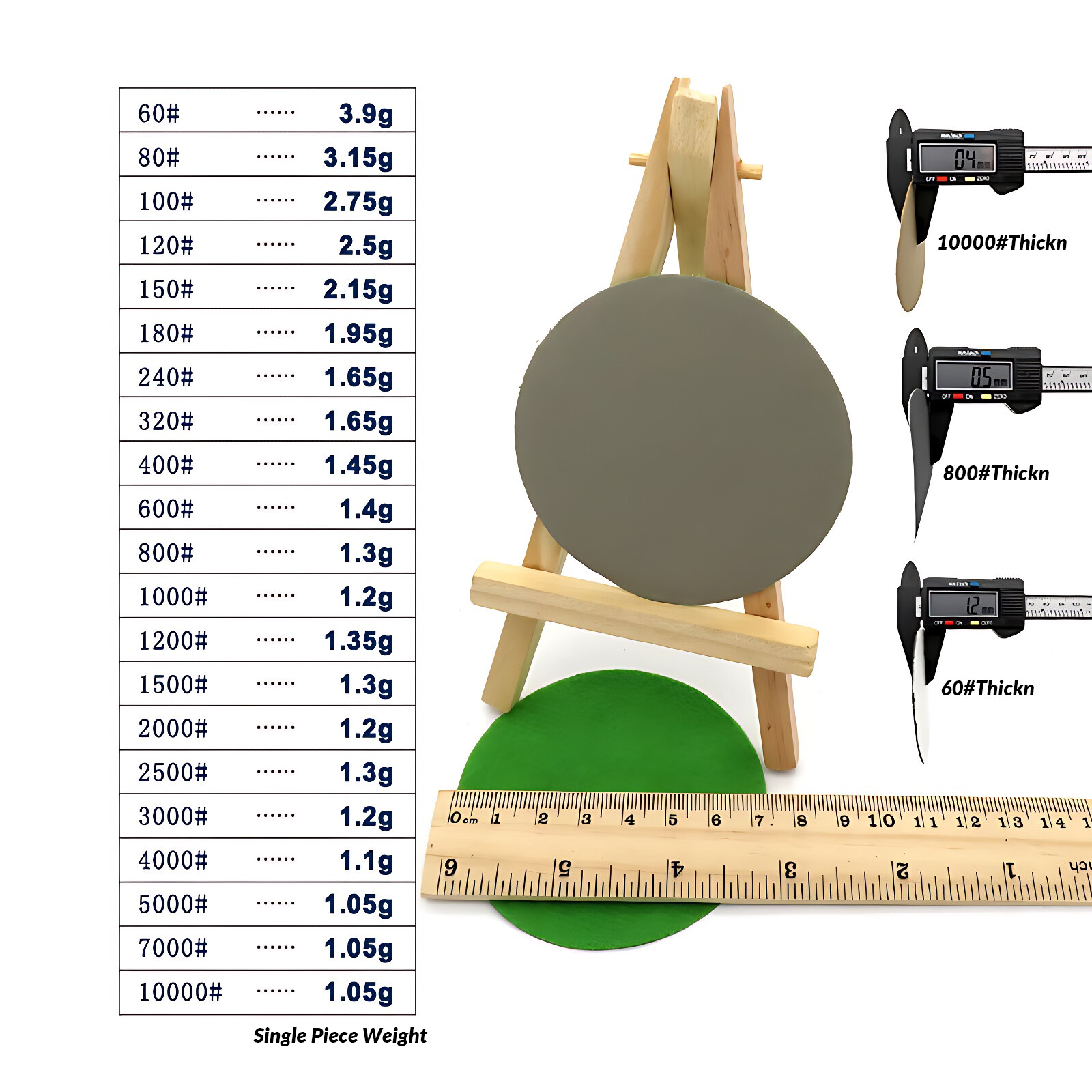 75mm Sanding Discs Wet and Dry 3 inch Sandpaper Hook & Loop Pads Grit 60 – 10000