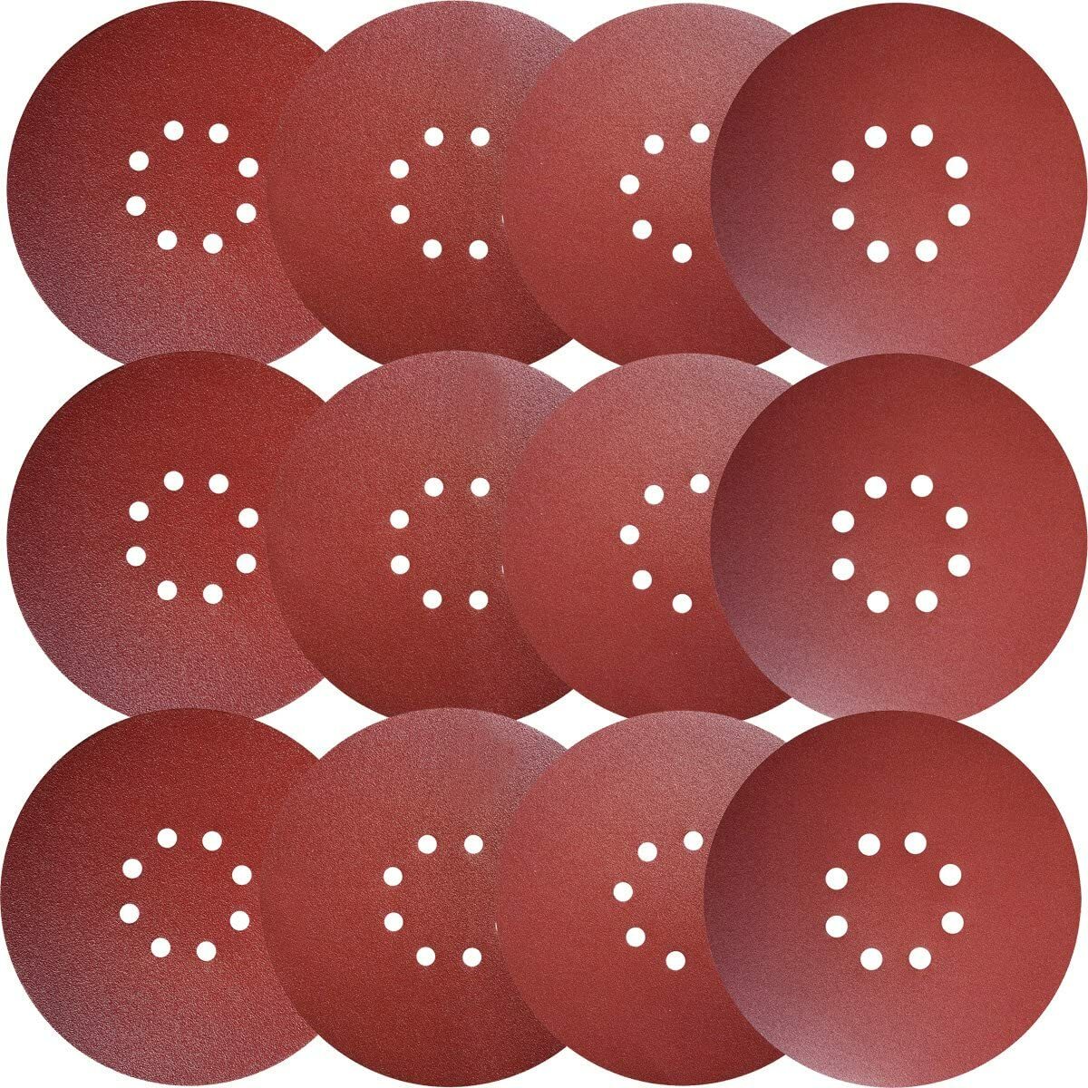 20PCS 9 in AO Sanding Disc Hook and Loop 8-Hole Drywall Sander Paper 40 Grit