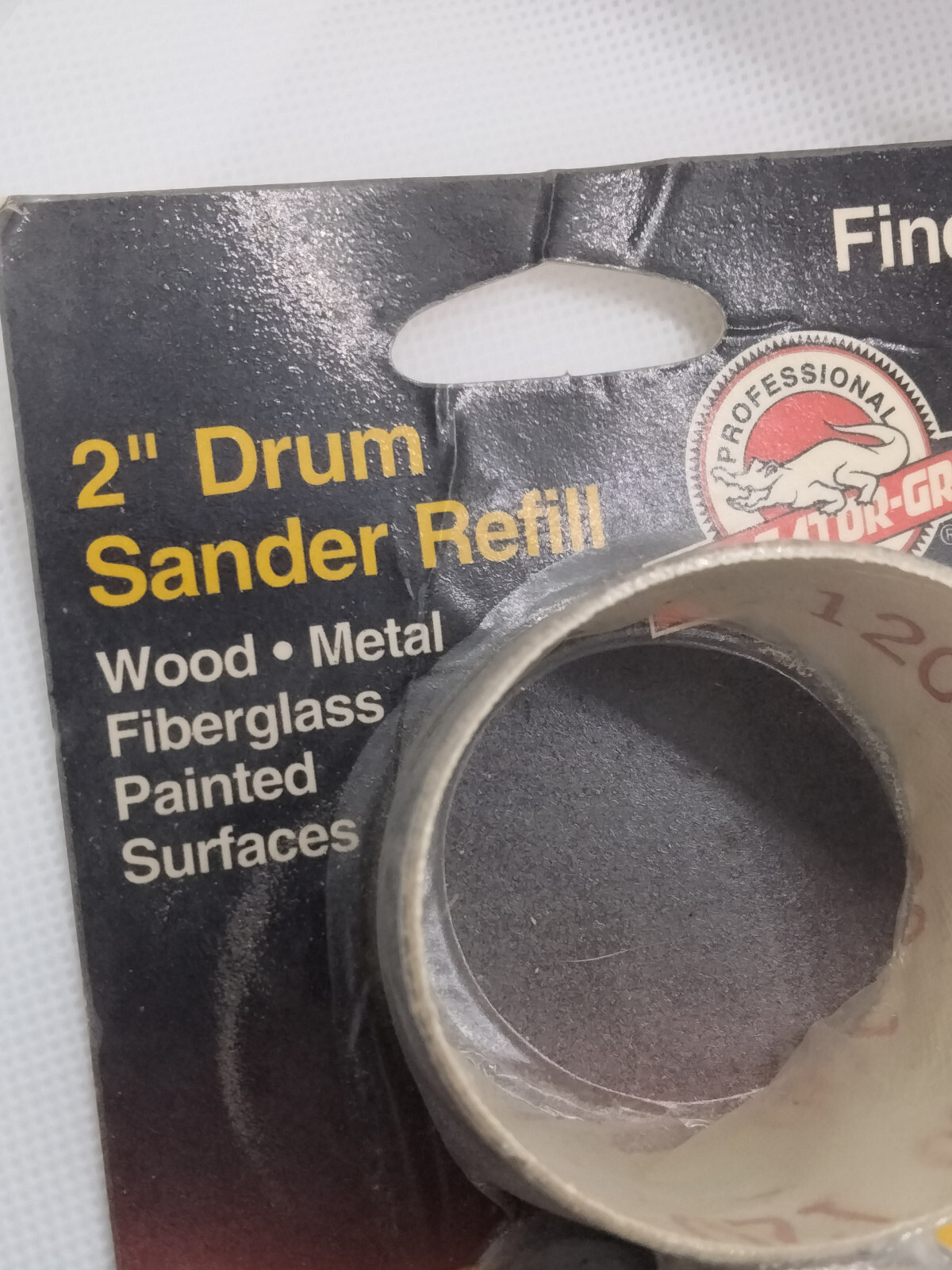 Gator Grit Drum Sander Refill For Electric Drill – Fine 120 Grit – 2″ by 1 1/2″