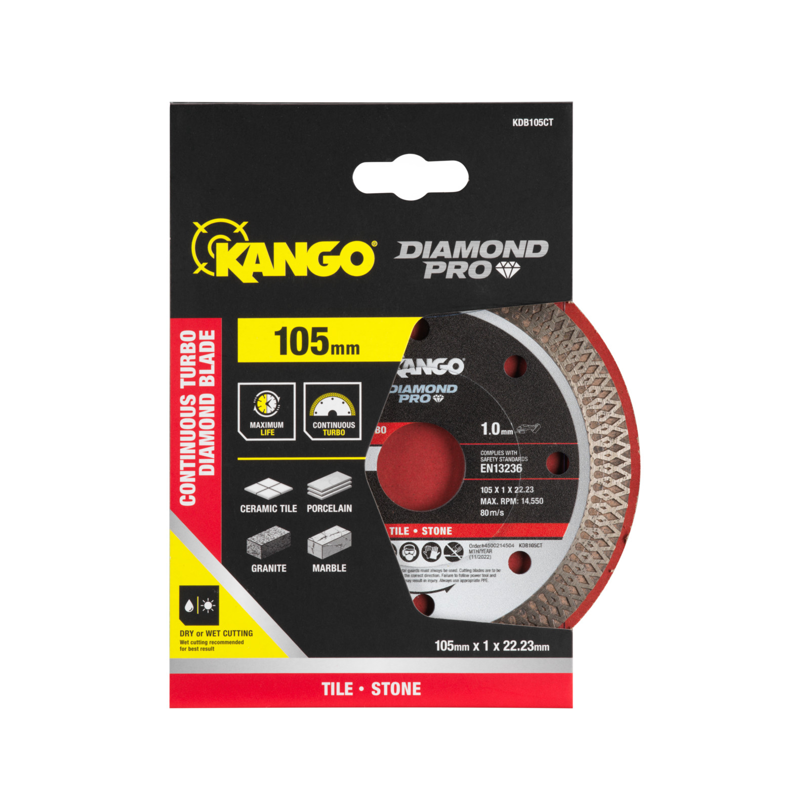 Kango 105mm Continuous Turbo Diamond Blade