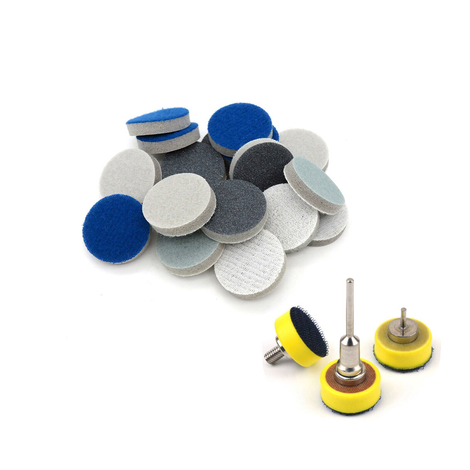 25mm 50mm Hook And Loop Sponge Foam Abrasive Sanding Pad Disc 300 – 3000 Grit