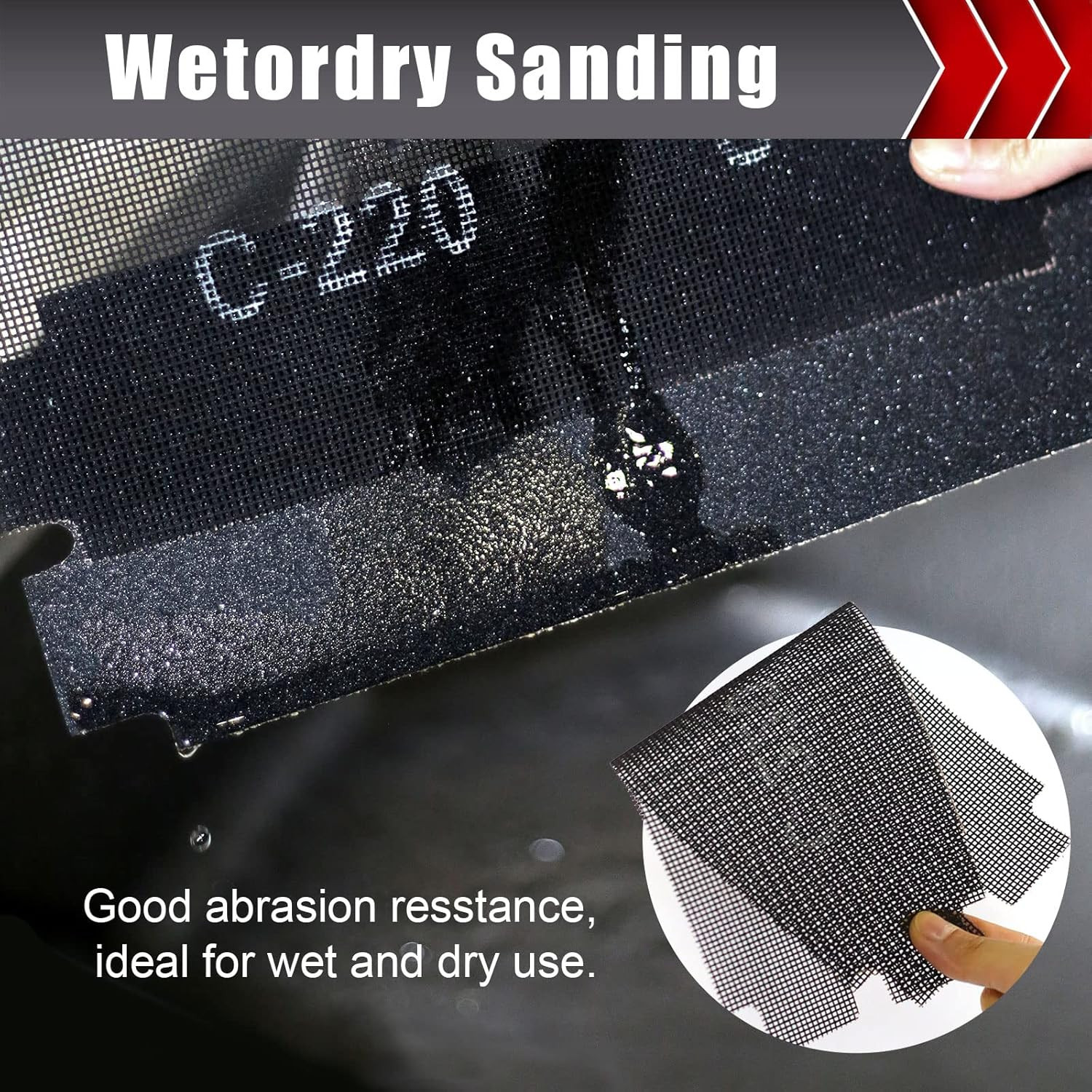 25 Pcs Sanding Screen Mesh Sheet, Drywall Sandpaper Assortment 80/100/150/180/22