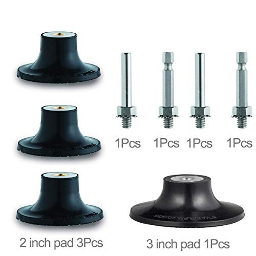 Tshya Quick Change Disc Pad Holder – 4 Pack Twist on Disc Roll Lock 2/3in