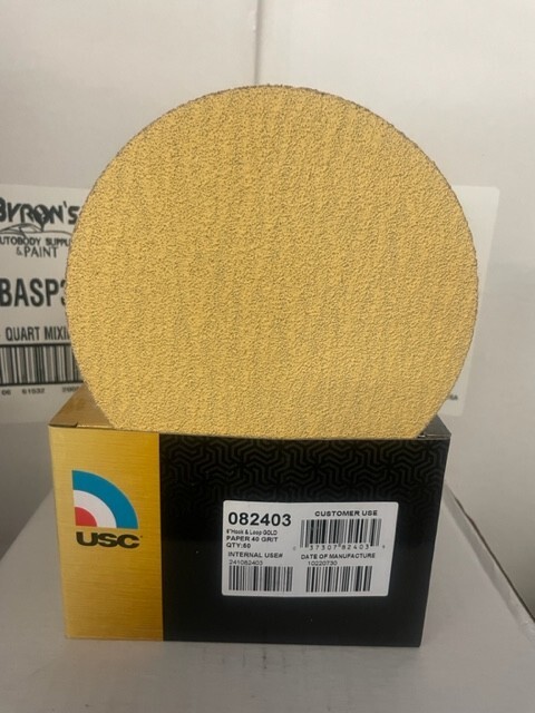 6inch Hook Loop Sanding Discs 40 Grit Wet Dry Sandpaper 50pc per box USC-082403