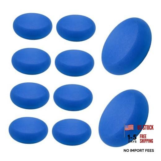 10PCS Car Foam Applicator Pads – 3.78″ Round Auto Hand Polishing Pads – Blue