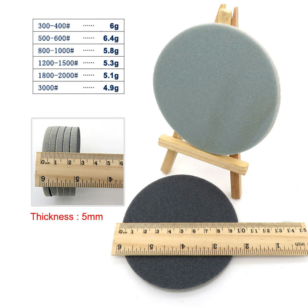 Hook and Loop Foam Sponge Disc Sanding Orbital Sandpaper Pads 1/2/3/4/5/6 inch