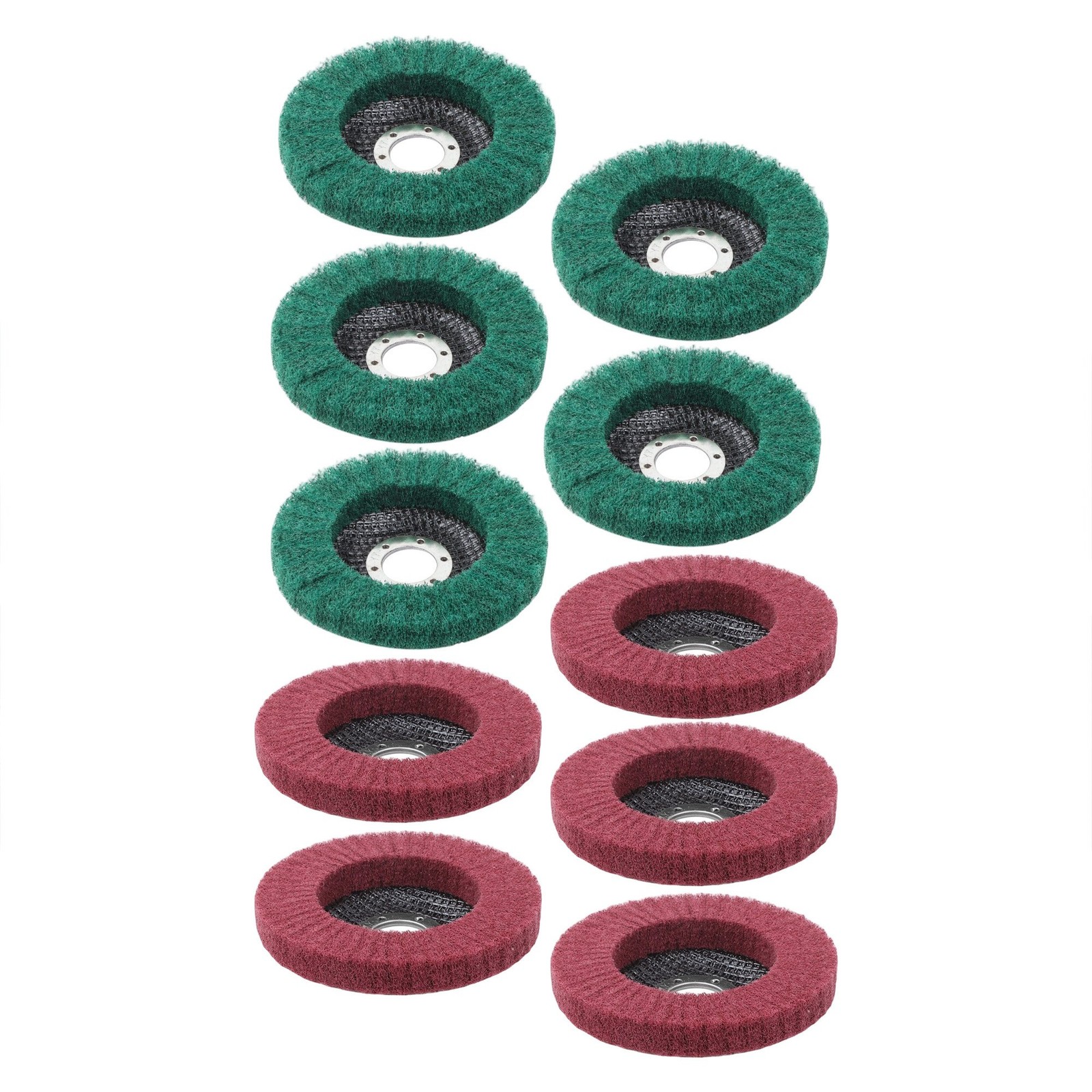 10 Pack 4-1/2 Inch Scour Flap Discs 180 and 320 Grit Grinding Sanding Discs