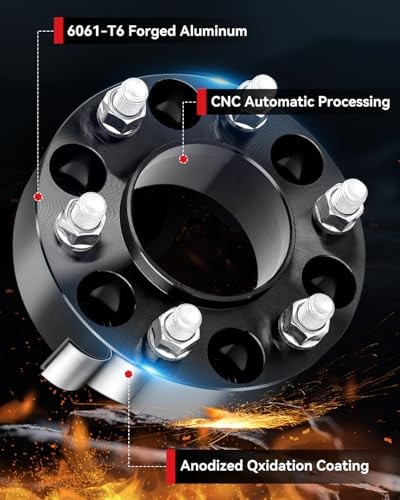 4PCS Wheel Adapters 6×135 to 6×5.5 for Sliverado (Hubcentric)