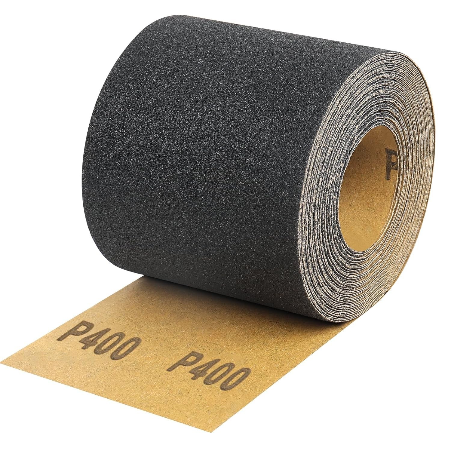 400 Grit Sandpaper Roll, 3-2/3″ Wide 11 Yard Wet Dry Silicon Carbide Longboard S