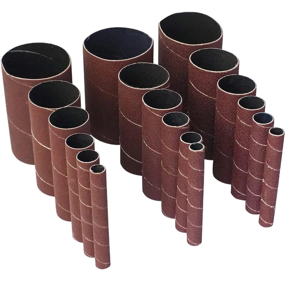 18 Pack Spindle Sander Sleeves, Sanding Sleeves for Oscillating Sander, 80 15…