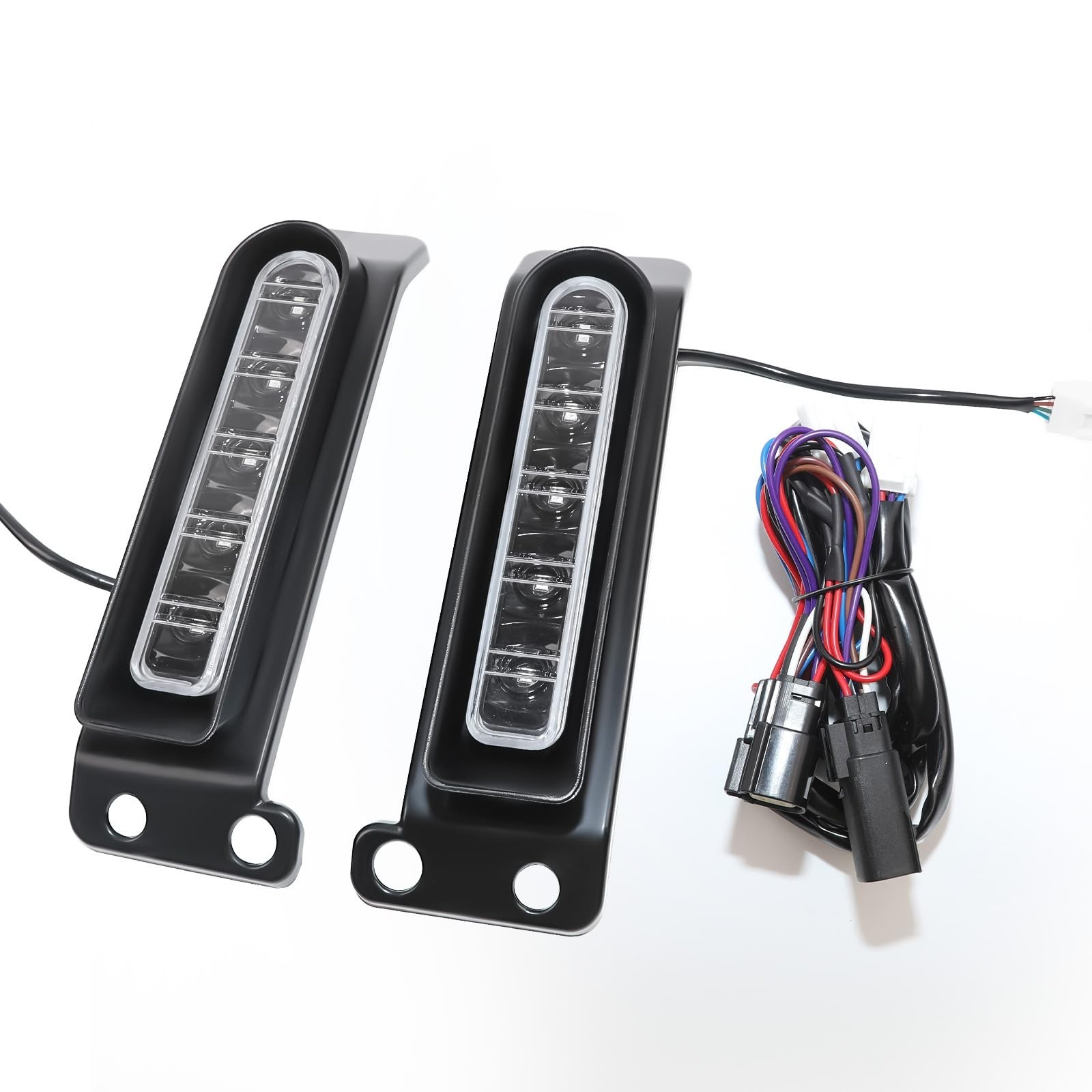 Rear Fender Saddlebag Tail Lights, LED Filler Panel Light w/Run Brake Turn Si…