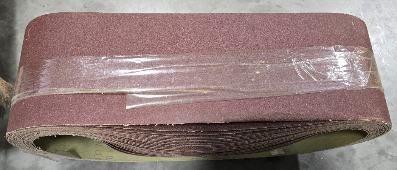 25pc Sanding Belt 6x48in 60 Grit Aluminum Oxide