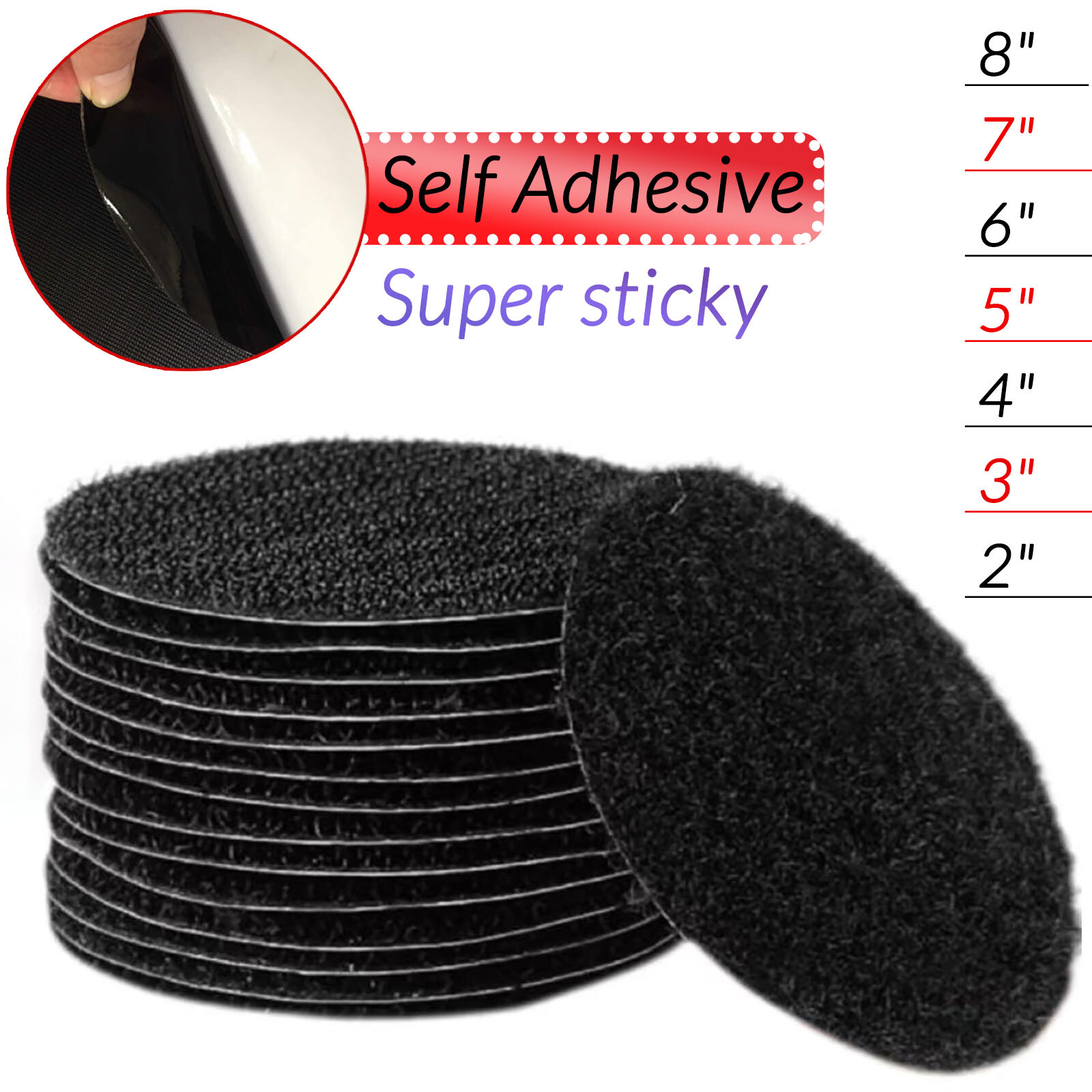 2″ -8 inch Conversion Pad Self Adhesive to Hook & Loop Adaptor for Sanding Discs
