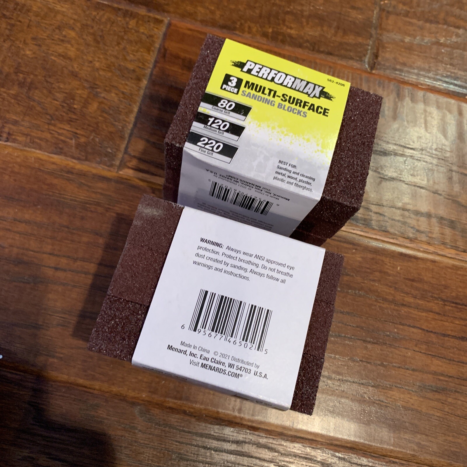 Lot Of 2 3pks Performax 4 x 2-3/4 Multi-Surface Sanding Blocks 80, 120, 220 Grit