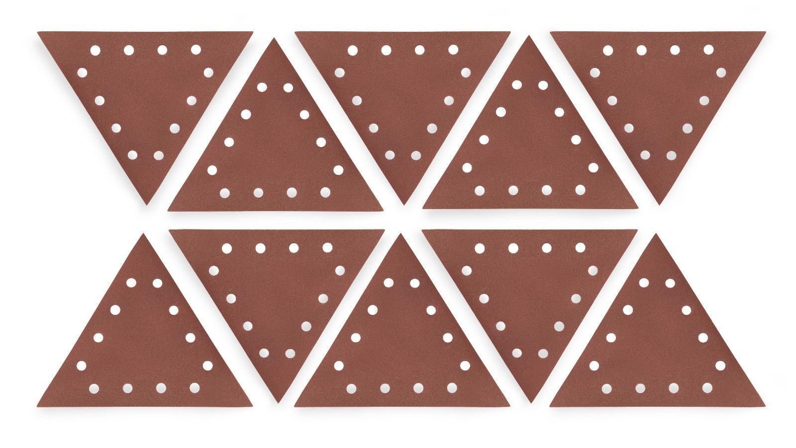 WEN Drywall Sander 150-Grit Hook and Loop 11-1/4 Inch Triangle Sandpaper,10-Pack