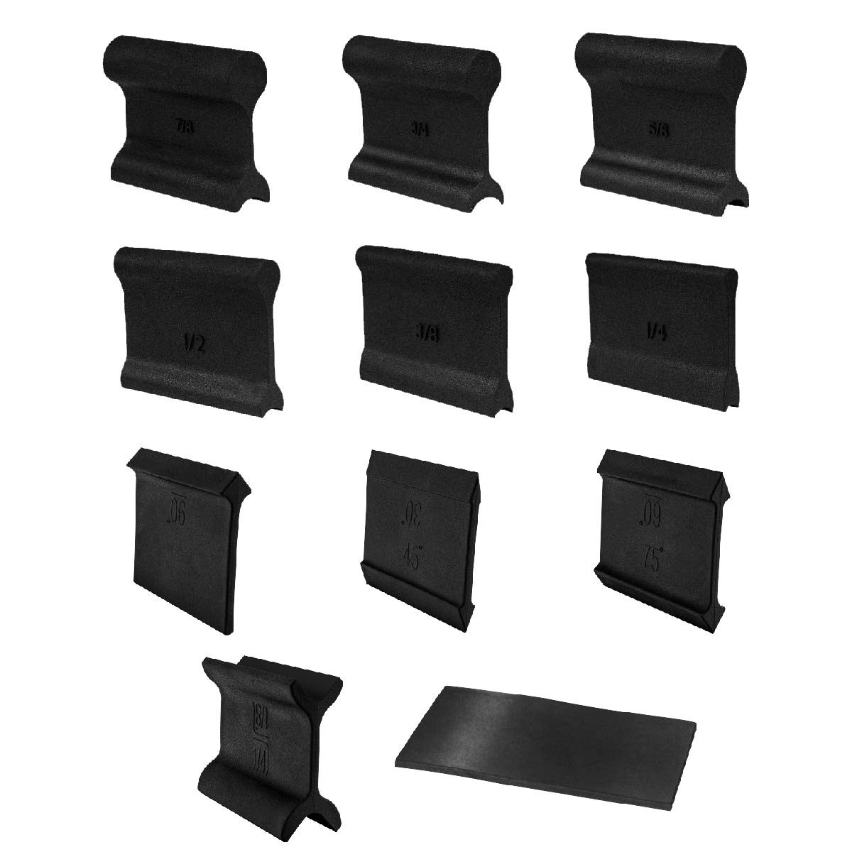 21 Profile Sander 10pcs Contour Sanding Grips With Woodworking Angle Sanding Pad