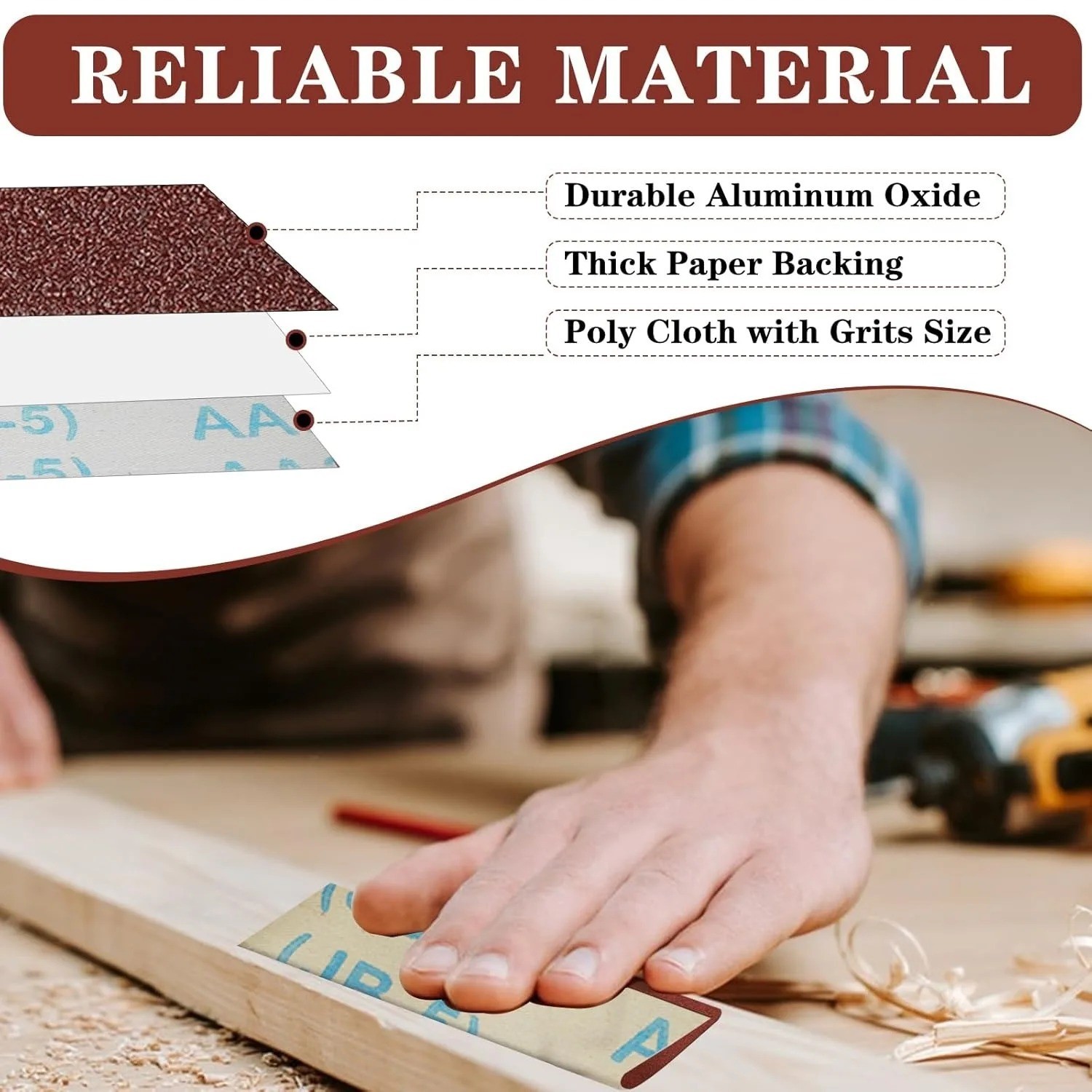 Continuous Emery Cloth Roll 2m 5m Abrasive Sandpaper for Wood Metal