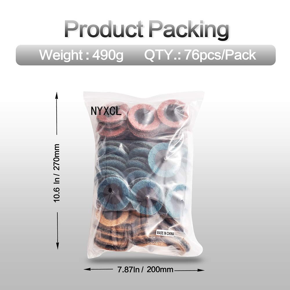 75pcs 2inch Nylon Quick Change Sanding Discs Set 2pcs 1/4″ Holders Die Grinder S