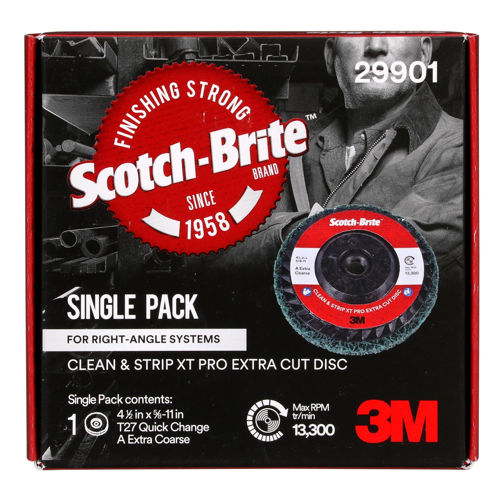 Scotch-Brite Clean and Strip XT Pro Extra Cut Disc, XC-DC, A/O ExtraCoarse