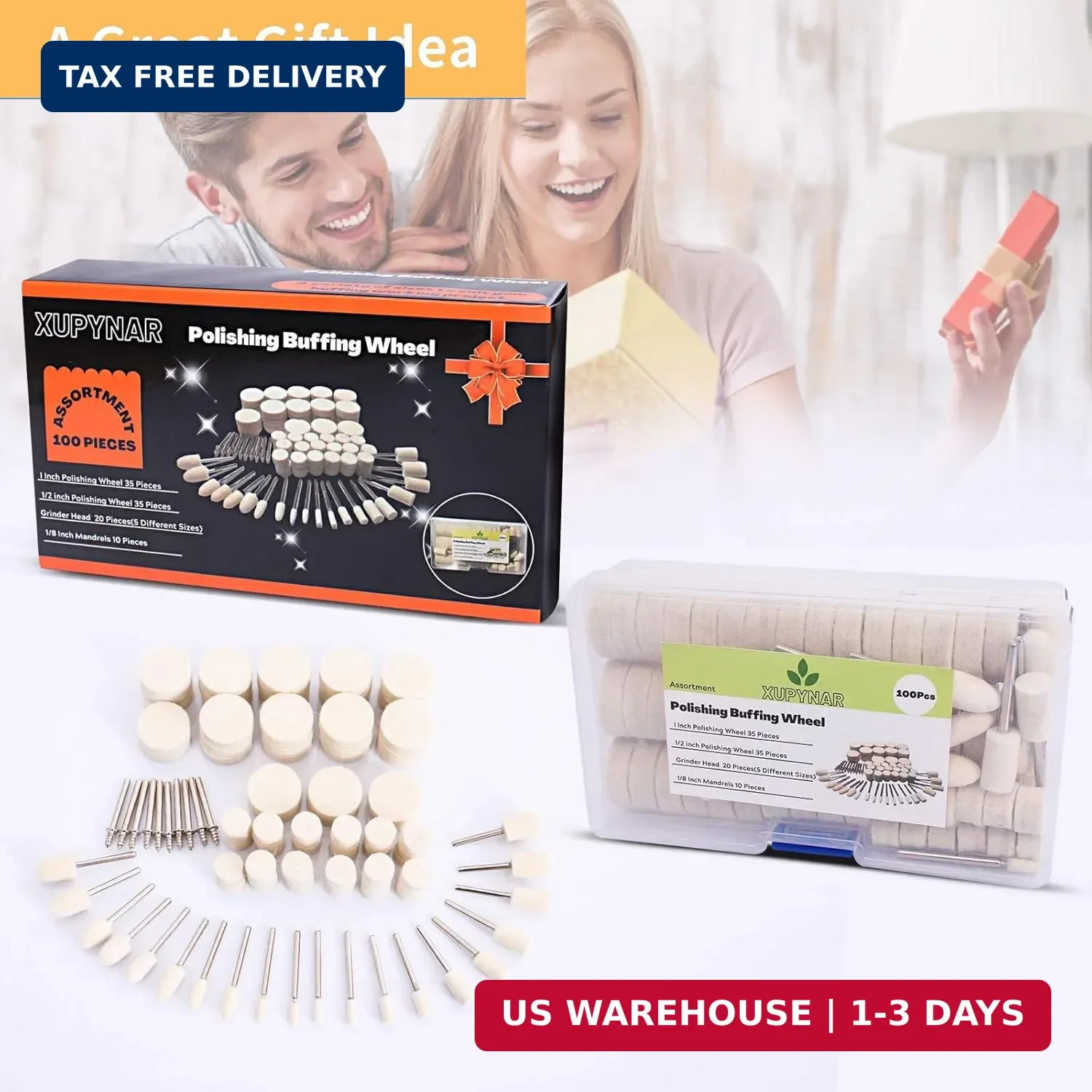 100PCS Polishing Buffing Wheel for Dremel Polishing Kit, Polishing Wheel for Dre