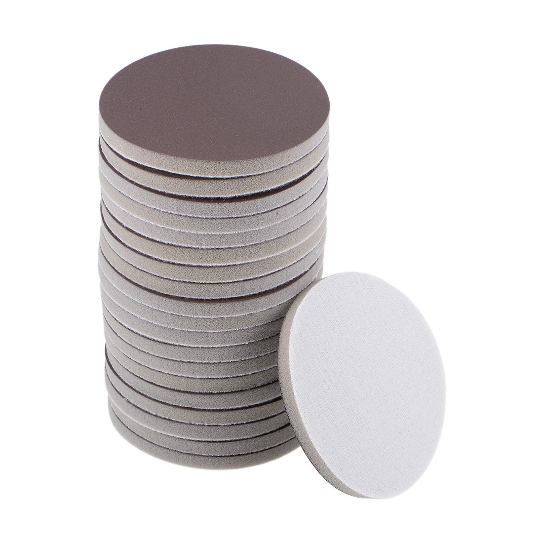 20pcs 3-Inch Sanding Sponge Hook and Loop Sanding Disc Corundum 1200-1500 Grit