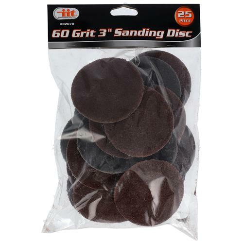 25pc 3″ 60 Grit Sanding Discs Surface Prep Finishing Work Abrasive Pads 82078