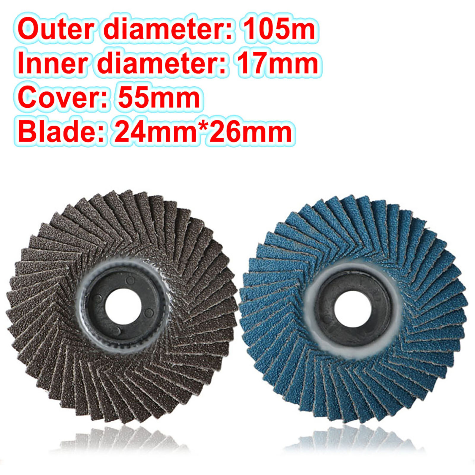 FLAP DISCS 60,80,120,240 GRIT ANGLE GRINDER DIAMETER 100MM FLAT SANDING GRINDING
