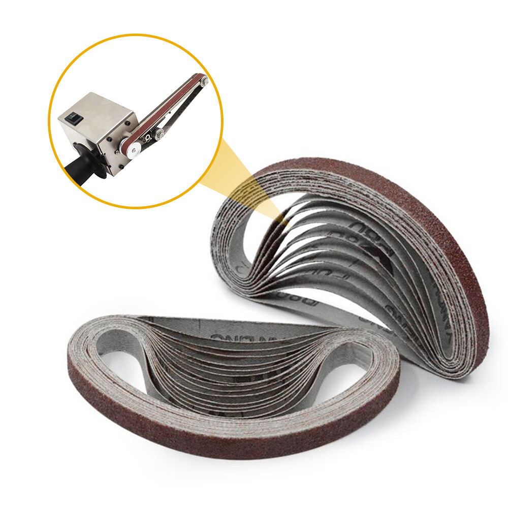10pcs 10x330mm Abrasive Sanding Belts 1000 Grit Sanding Grinding Polishing Tools