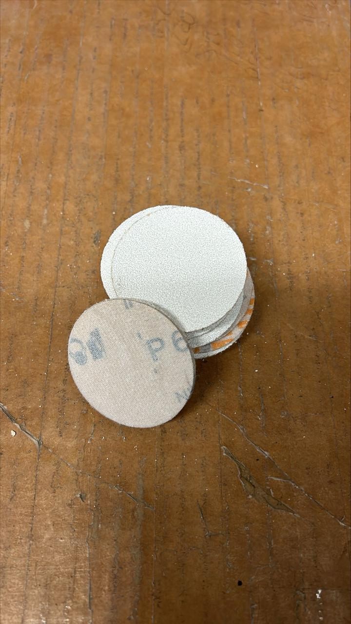 2SAND 3 inch Hook and Loop Sanding Discs White Rhyno 25 Pack Choose Grit