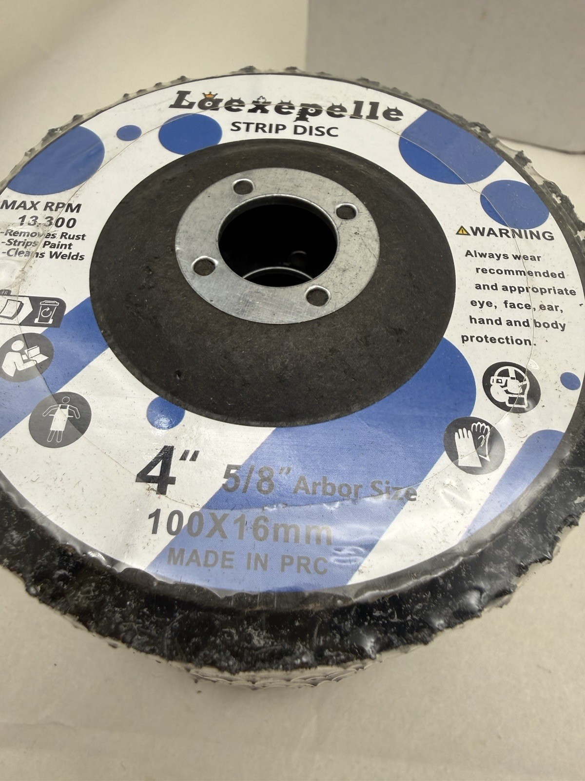 5 Pack Strip Discs 4″ x 5/8″ Arbor Size Stripping Wheels For Grinder New *READ..