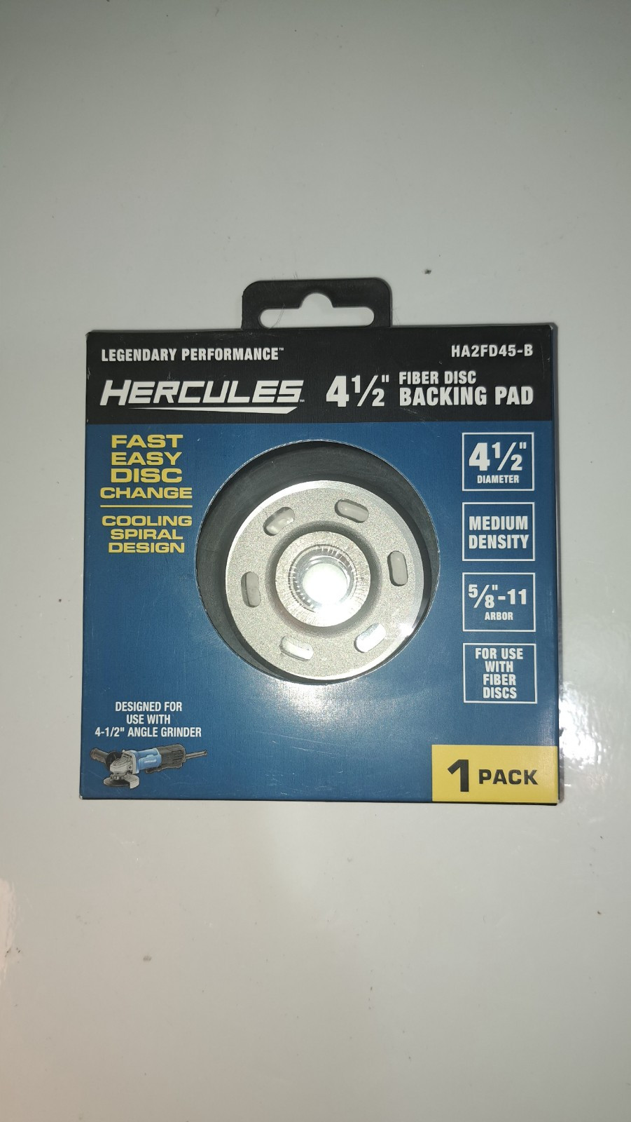 Hercules 4.5″ Inch Backing Pads For Angle Grinder Medium Density Sz ⅝- 11 TPI