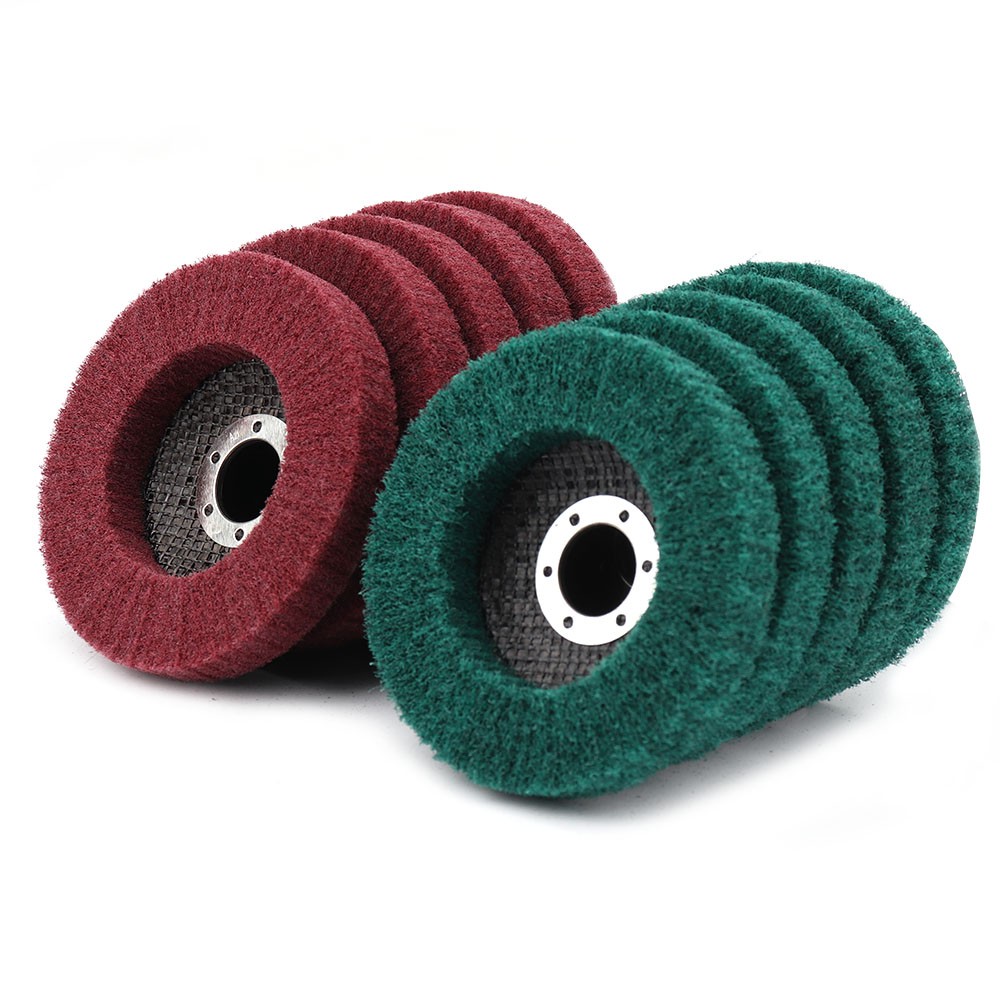 Nylon Fiber Flap Polishing Wheel Disc For Angle Grinder For Wood Metal Buffing