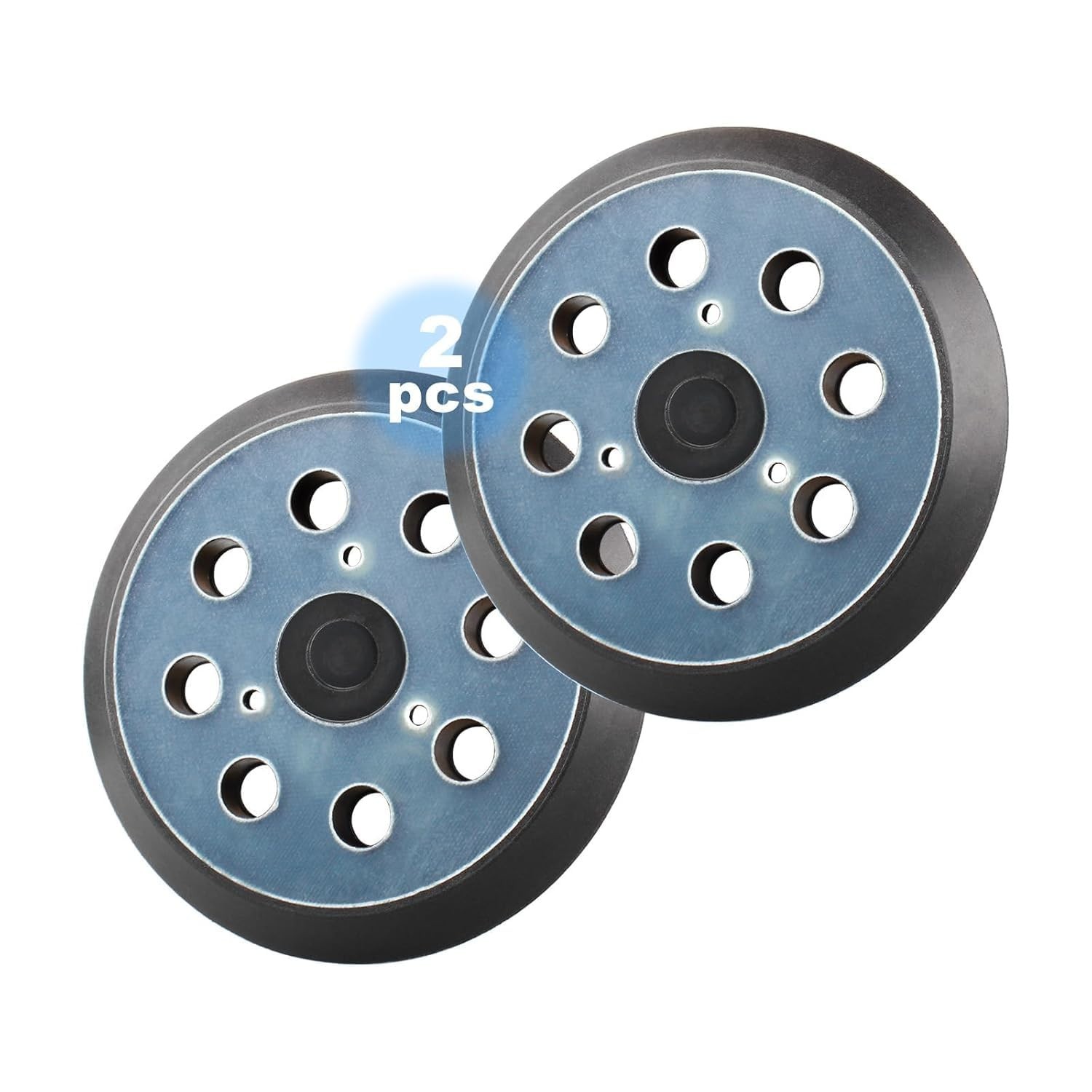 2 Pack 5 Inch 8 Hole Hook & Loop Replacement Sander Pad for 5″ Bosch ROS20VS