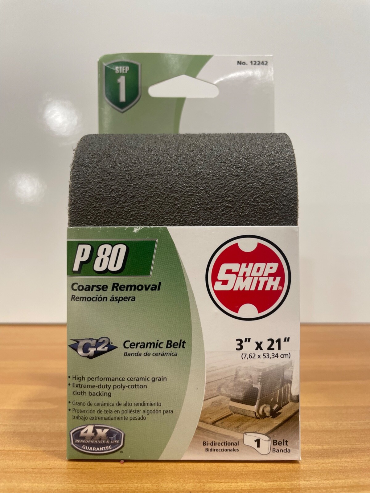 BRAND NEW Shop Smith P80 3″ x 21″ Ceramic Sanding Belt G2 12242
