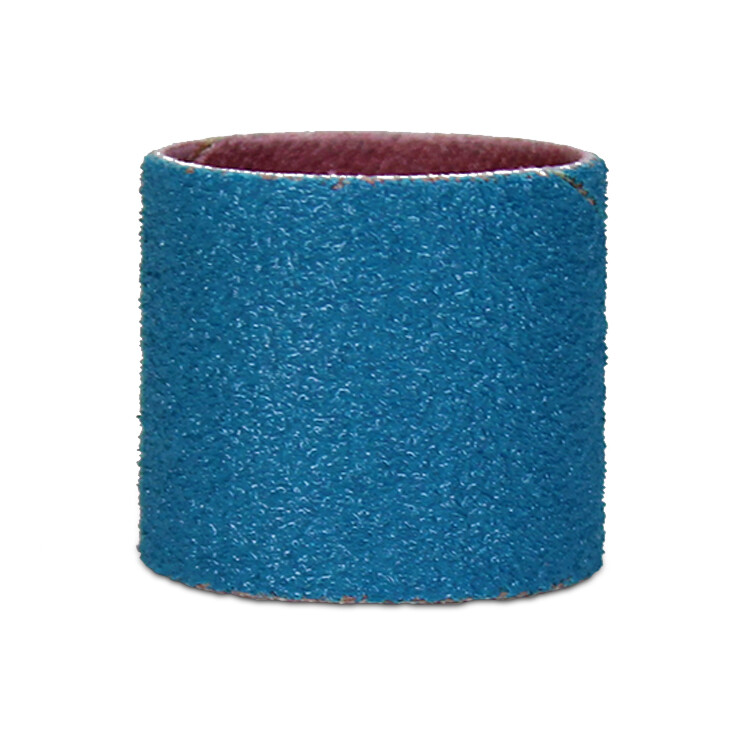 1″ x 1″ Zirconia Spiral Bands, No Lap Sanding Sleeves – 50 Pack