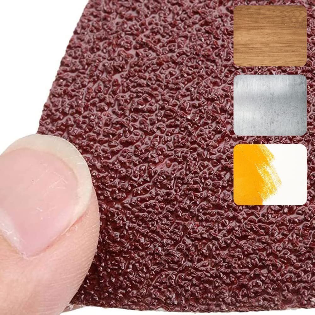 200Pcs Triangle Sanding Pads 80mm, Hook & Loop Triangular Sandpaper for Multi To
