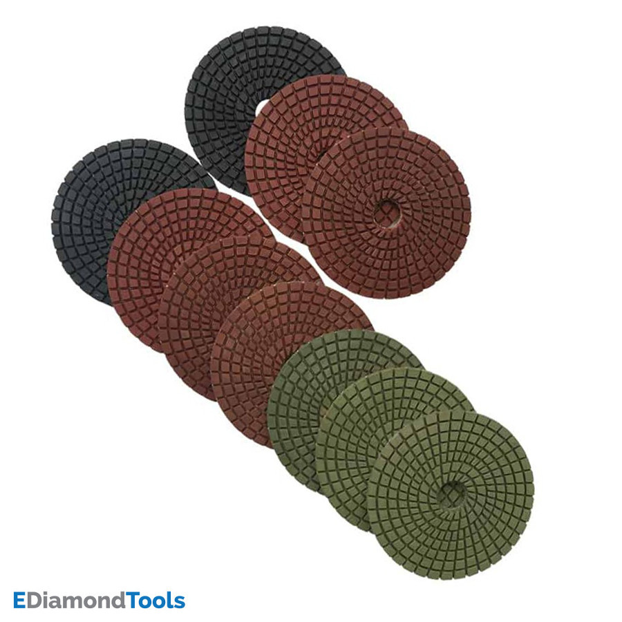 Wet Stone Polishing Set (10pc) 4″ #2×50 2×100 2×200 400 800 1500 3000 Grit