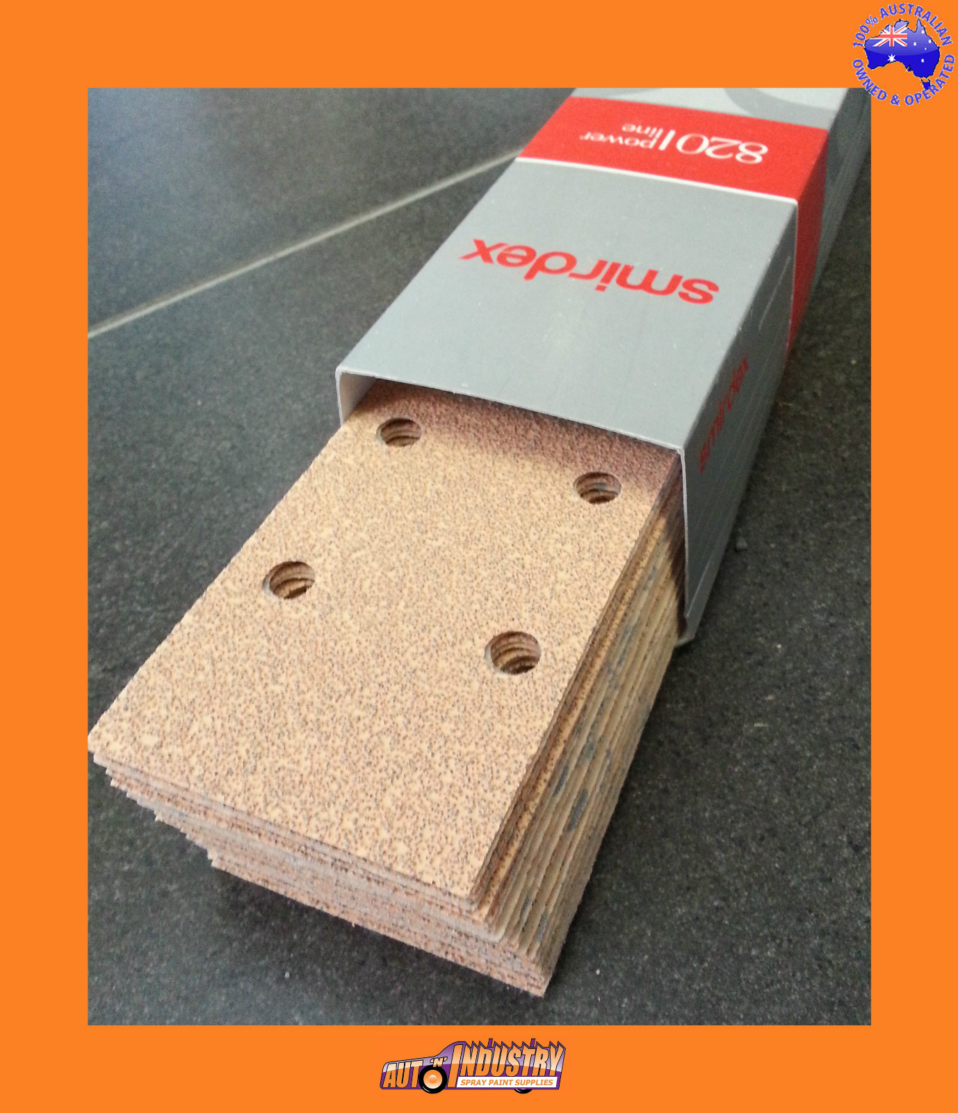 Box of 50 SPEEDFILE SANDPAPER SHEETS 70mm x 420mm 14HOLE 40 TO 320 GRIT. VELCR0